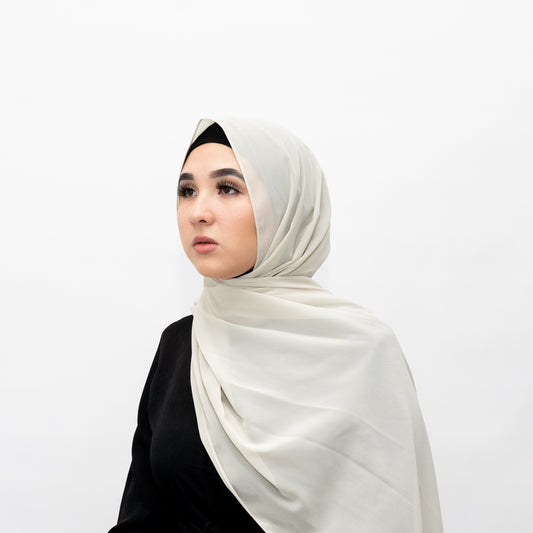 Pistachio Chiffon Hijab by Hadara Boutique
