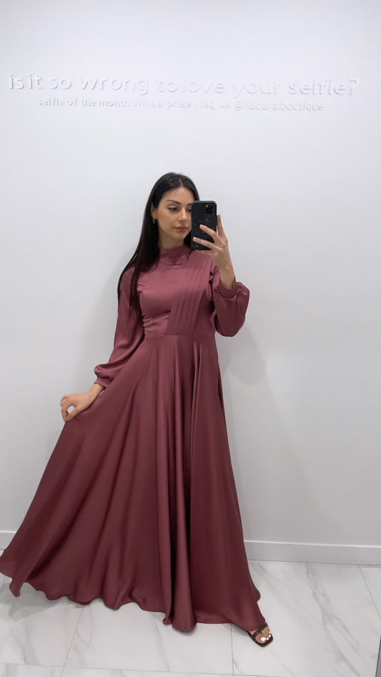 Saqeel Gown - Dark Mauve